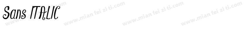 Sans ITALIC字体转换